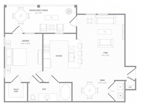 MOL A3 floor plan at Reveal on the Lake, Rowlett